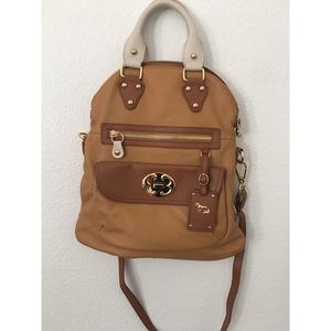 Tan hand bag